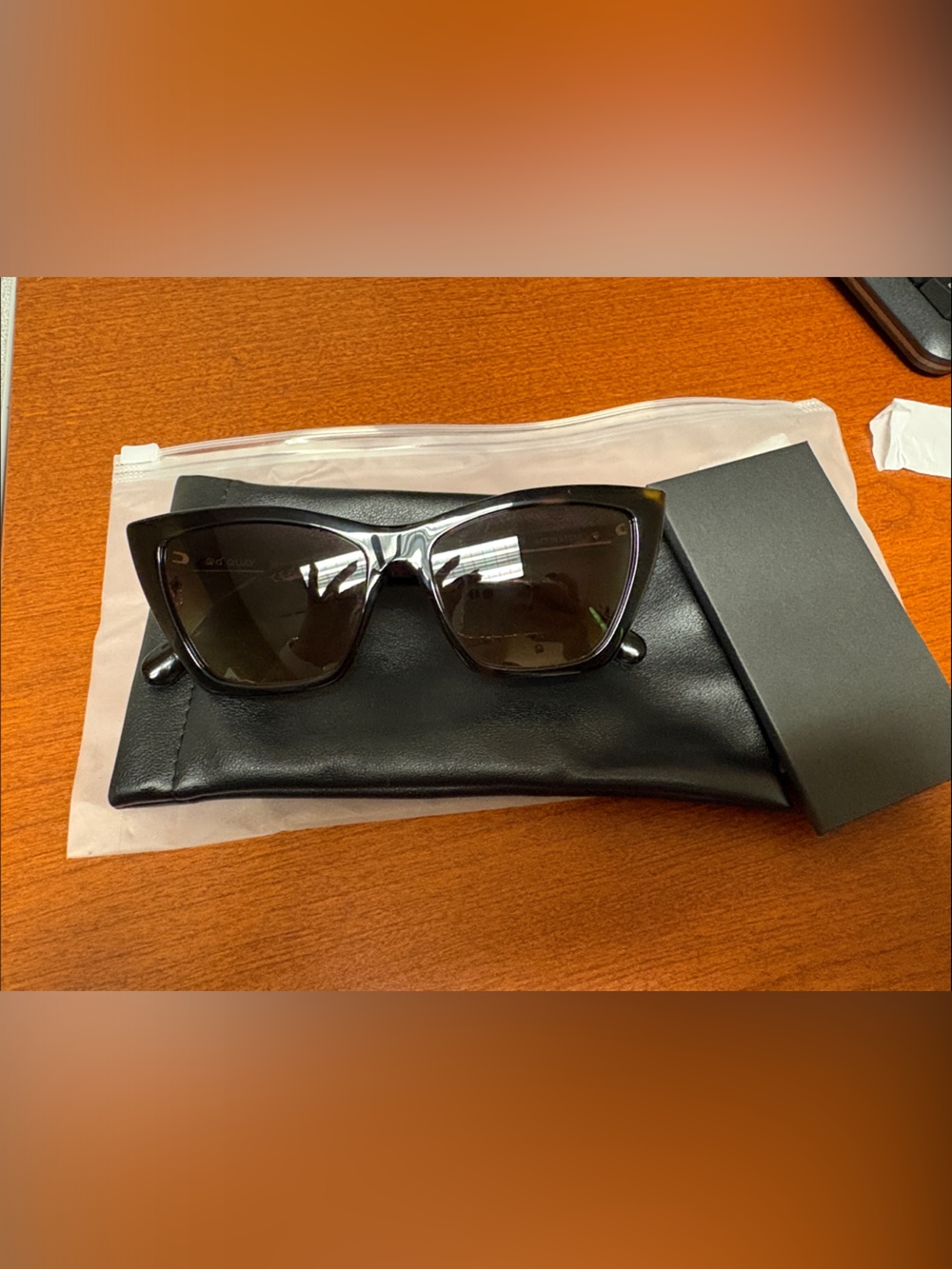 Quay Cat-Eye Sunglasses with Dark Lenses